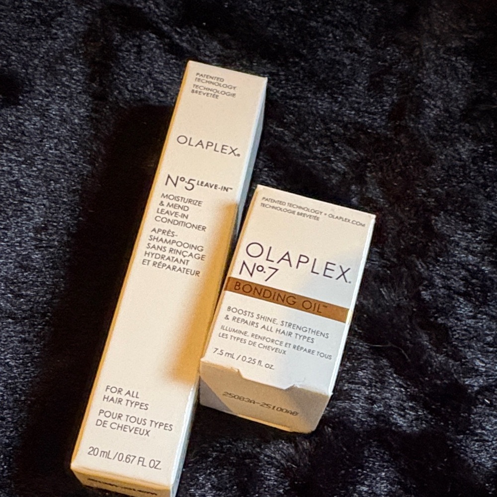 Olaplex no.5 leave in moisturize & mend + no.7 bonding oil samples